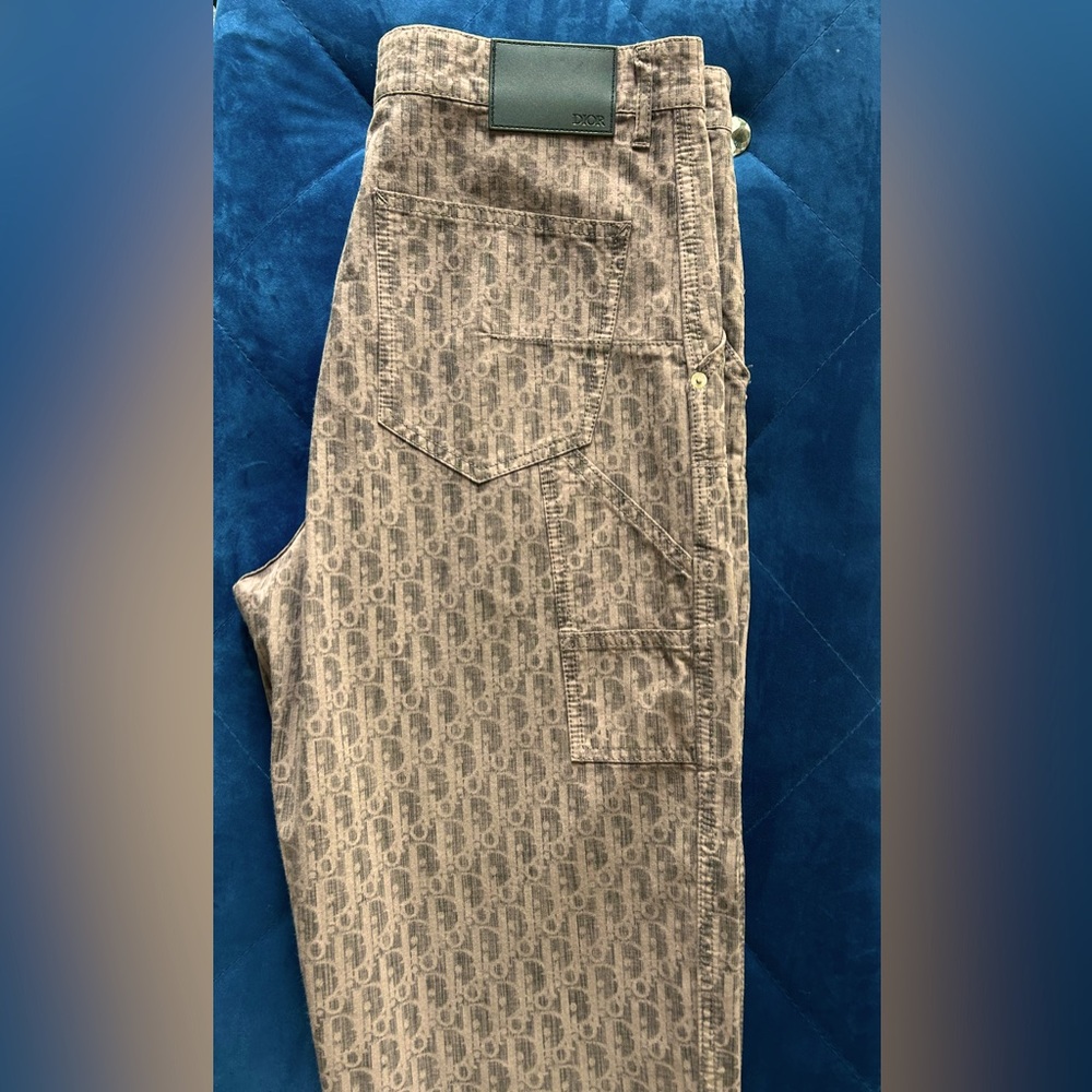 Dior x Cactus Jack SS22 Collection- Oblique Monogram Carpenter Pants. Size 31